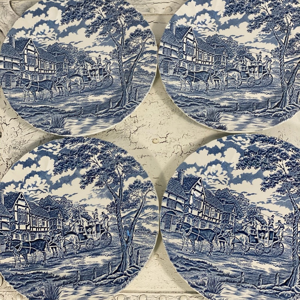 4 Myott Staffordshire Ware Royal Mail Dinner Plate